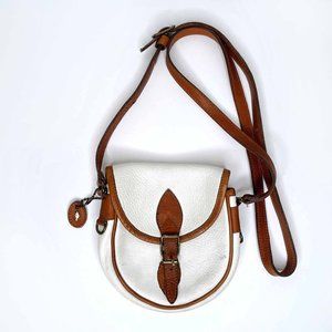 ⚡️SOLD⚡️ vintage roots white leather saddle crossbody